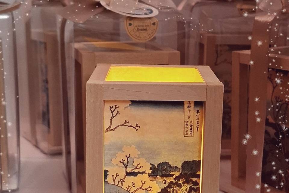 Lanterna Ciliegi Hokusai