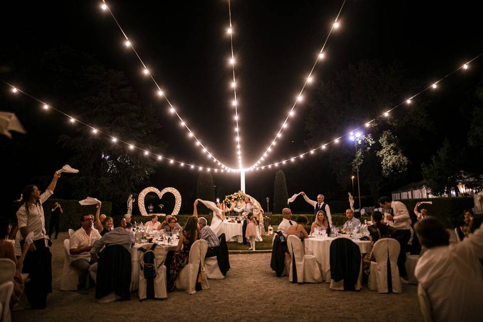 La cena in giardino