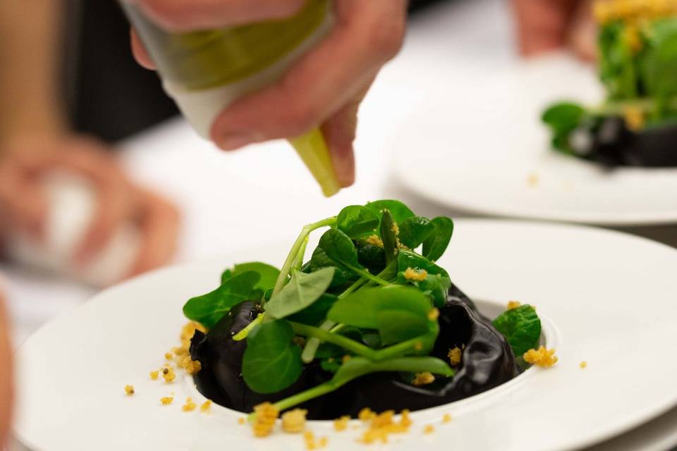 Ravioli merluzzo e spinaci