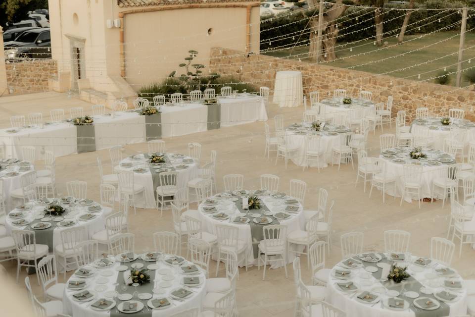 Tabelau mariage con taglieri