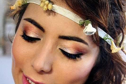 Trucco sposa boho chic