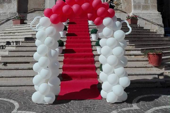 Arco palloncini per matrimonio