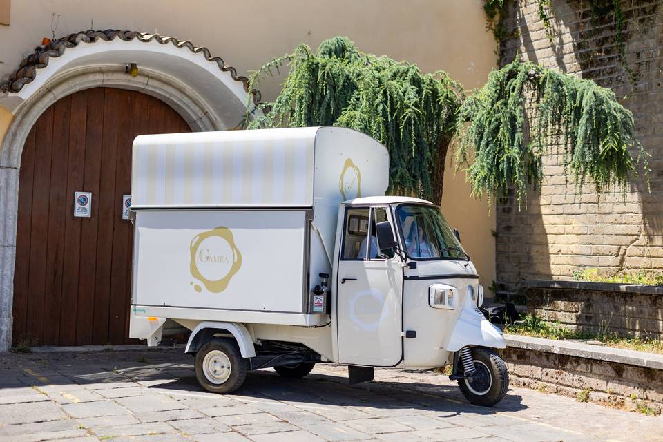 furgoncino catering bianco