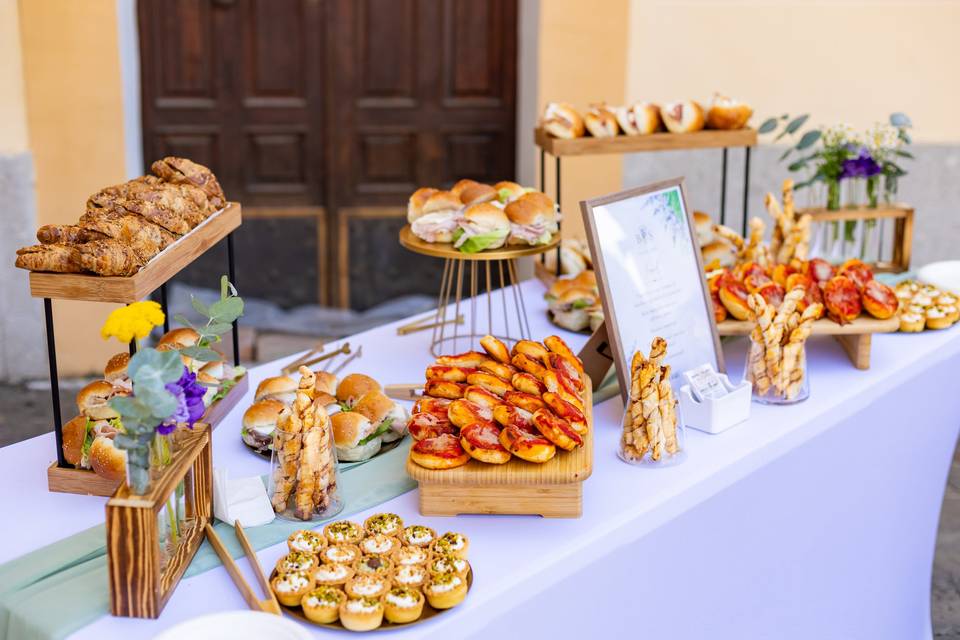 varietà cibo buffet