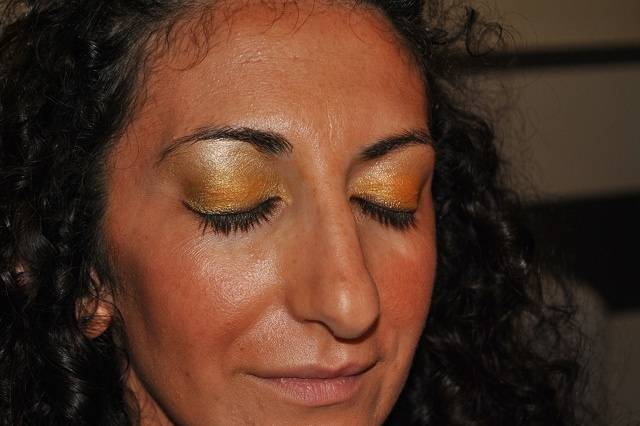 Trucco da sera metallizzato