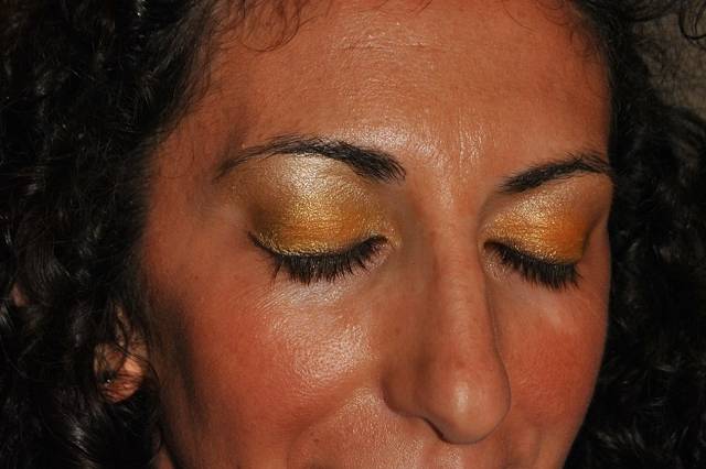 Trucco da sera metallizzato