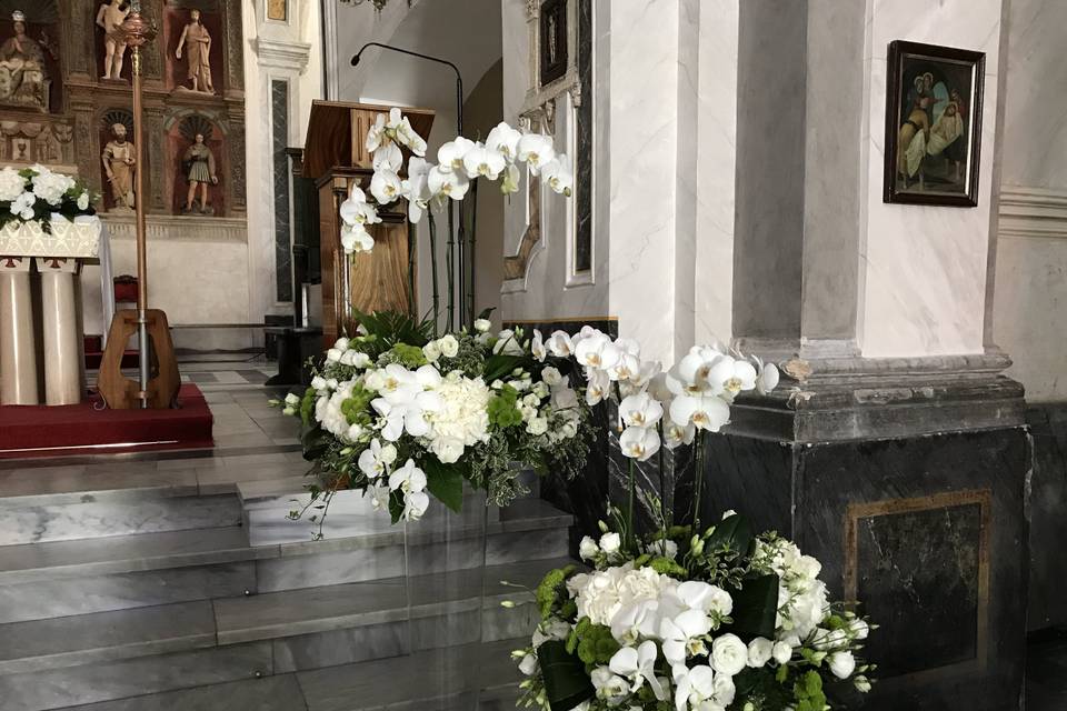 Composizioni chiesa orchidee