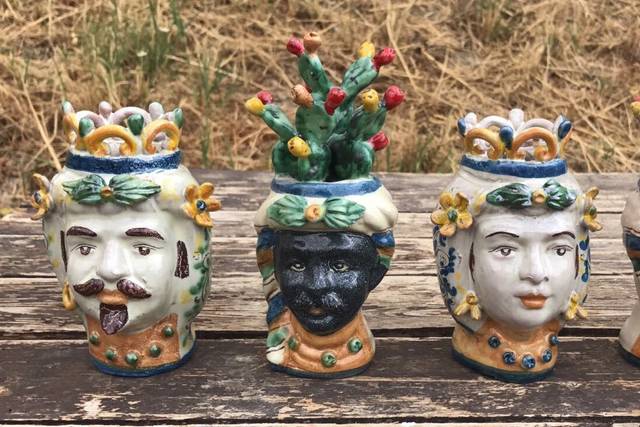 PortaLettere da tavolo S0672 - Ceramiche di Caltagirone Davide Frazzetta