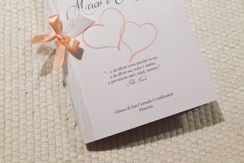 Libretto matrimonio rosa