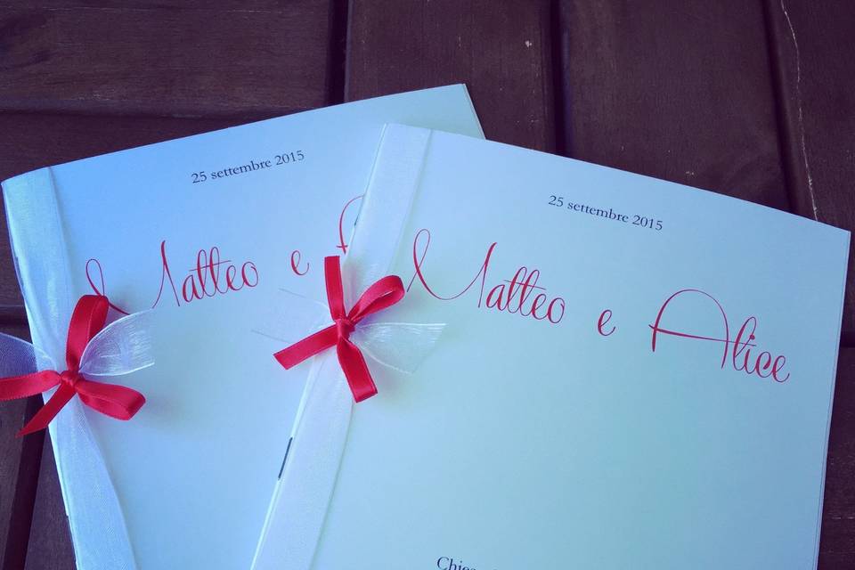 Libretto matrimonio quadrato