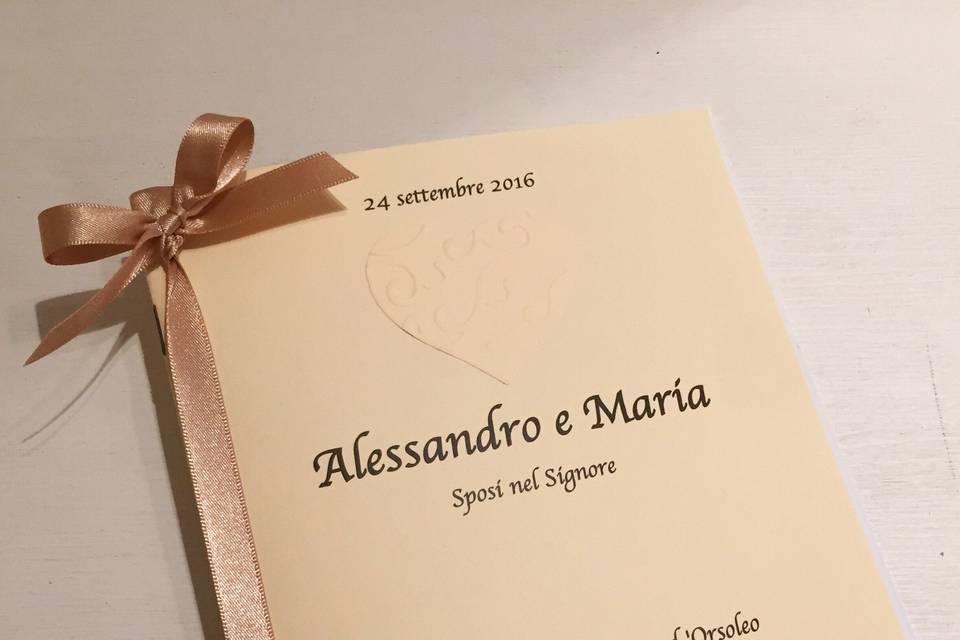 Libretto matrimonio quadrato