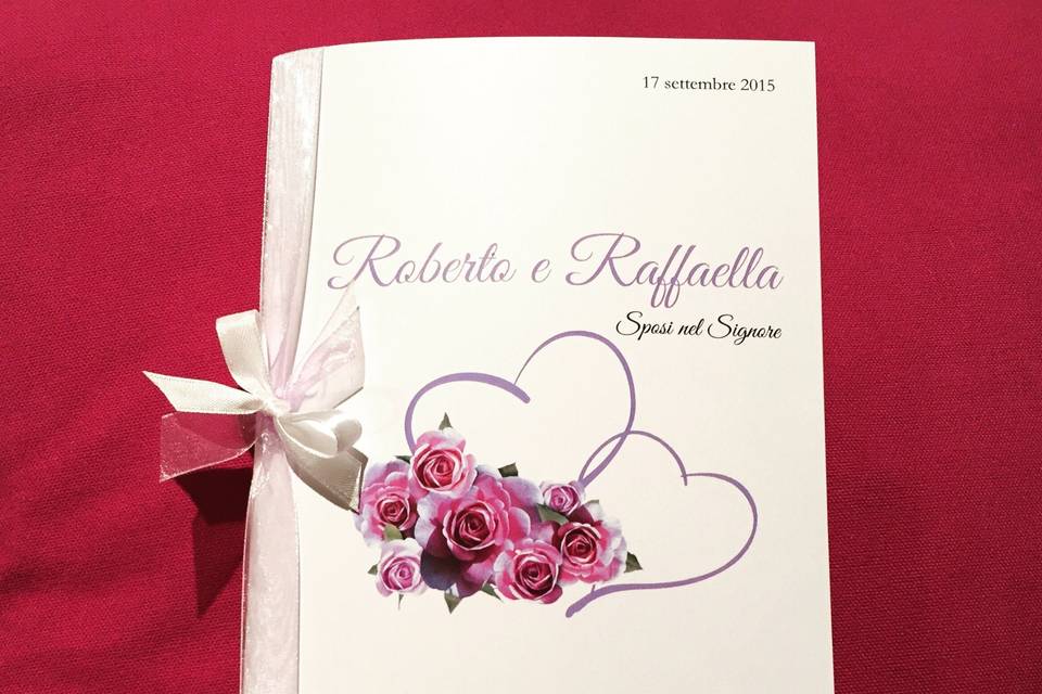 Libretto matrimonio lilla