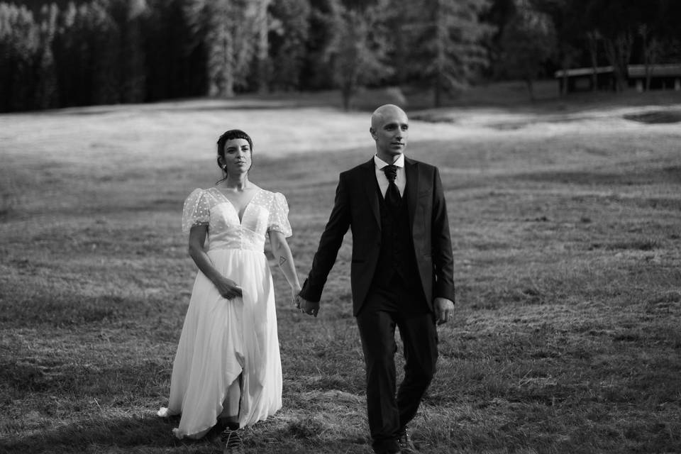 Irene e Francesco in Dolomiti