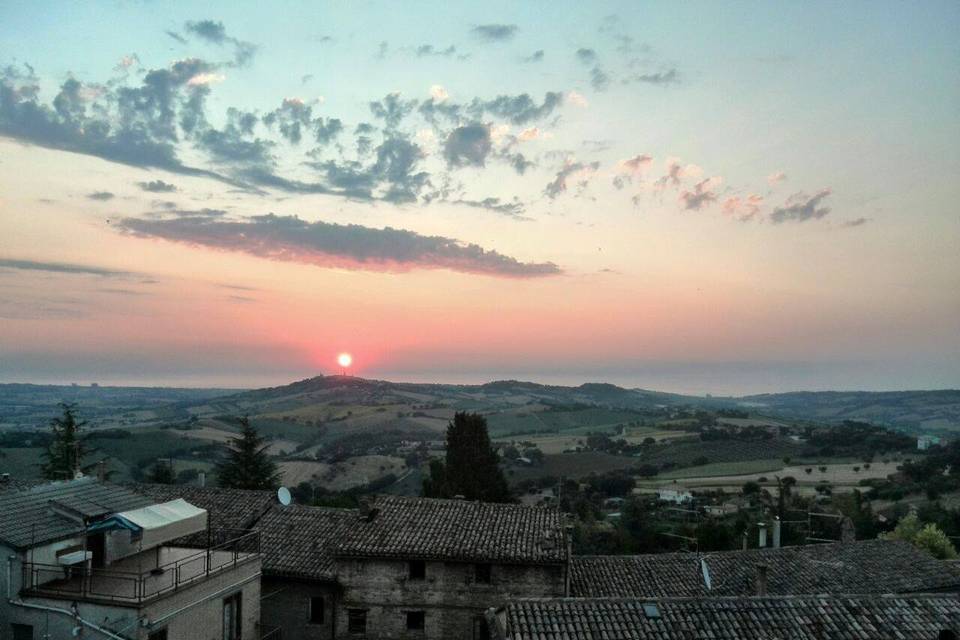 Panorama dal giardino