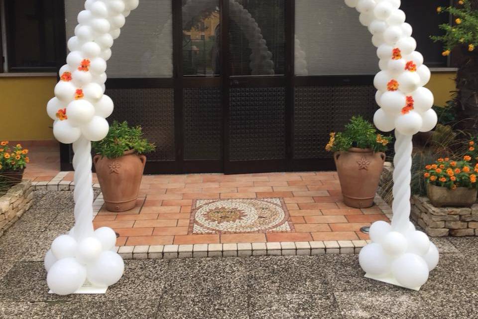 Arco con palloncini