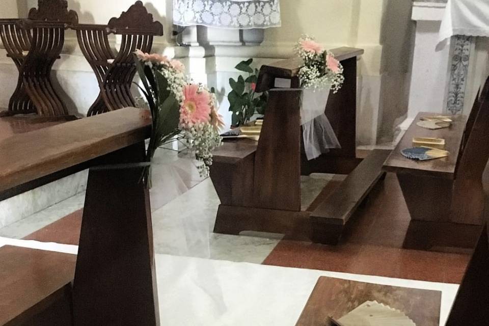 Japanese wedding church setup
