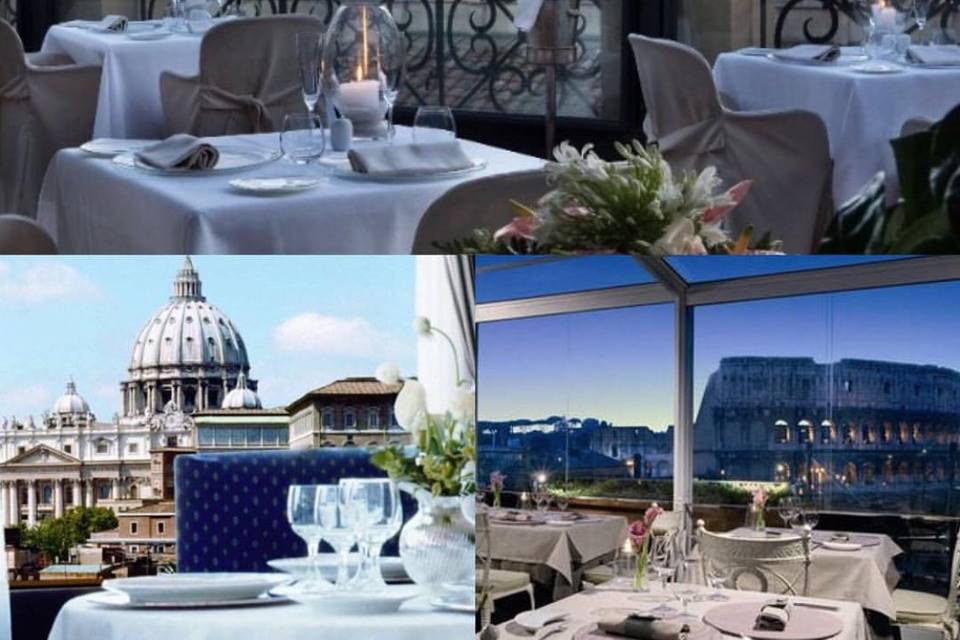 wedding overlooking Rome