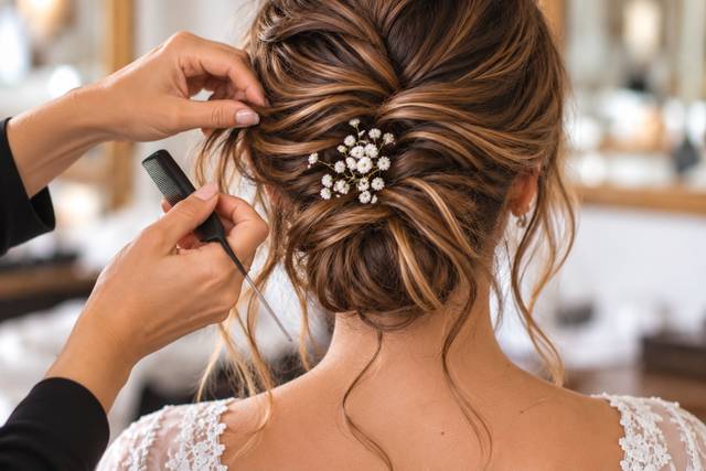 Acconciatura chignon morbido