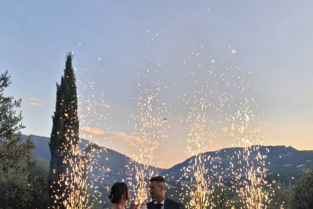 Scenografia di fontane luminos