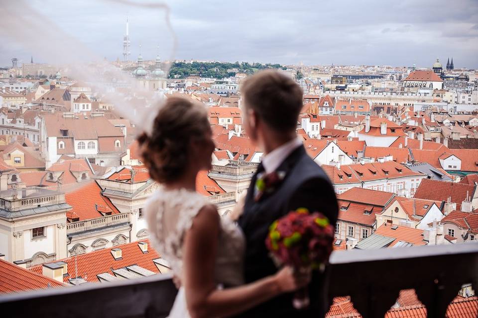 Destination wedding in Prague