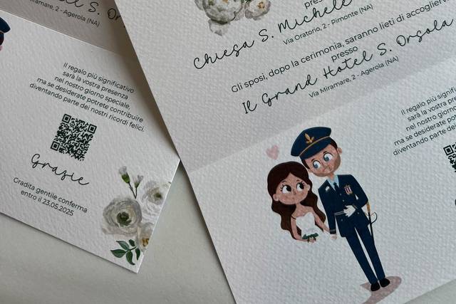 Modello Busta con Illustrazion