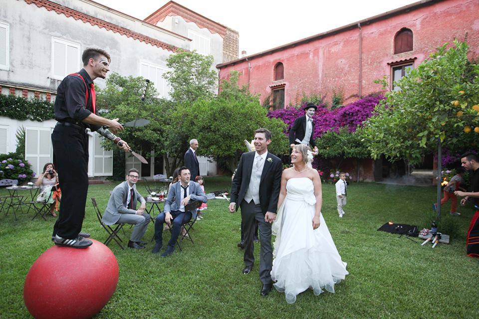 Wedding artista circo