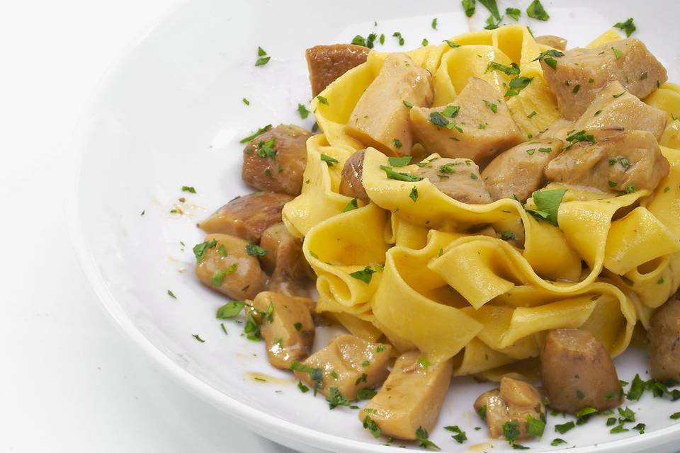 Tagliatelle con funghi