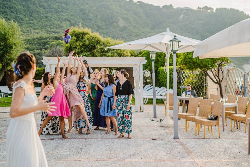 Lancio del bouquet in Ancona