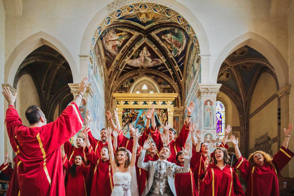 Coro gospel a San Gimignano