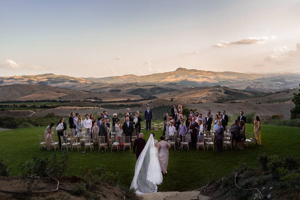 Matrimonio in Val d'Orcia