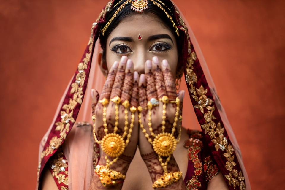 Ritratto sposa indiana