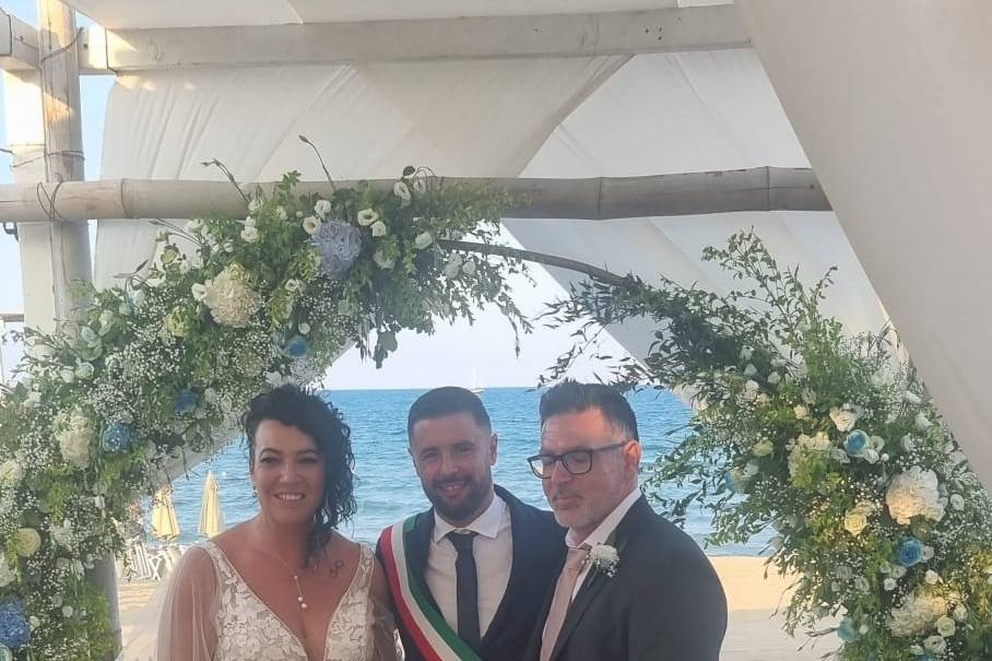 Foto con gli sposi