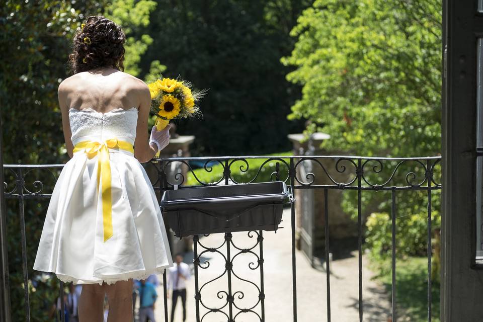 Il lancio del bouquet