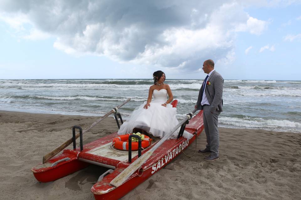 Sposi in spiaggia duna d'onda