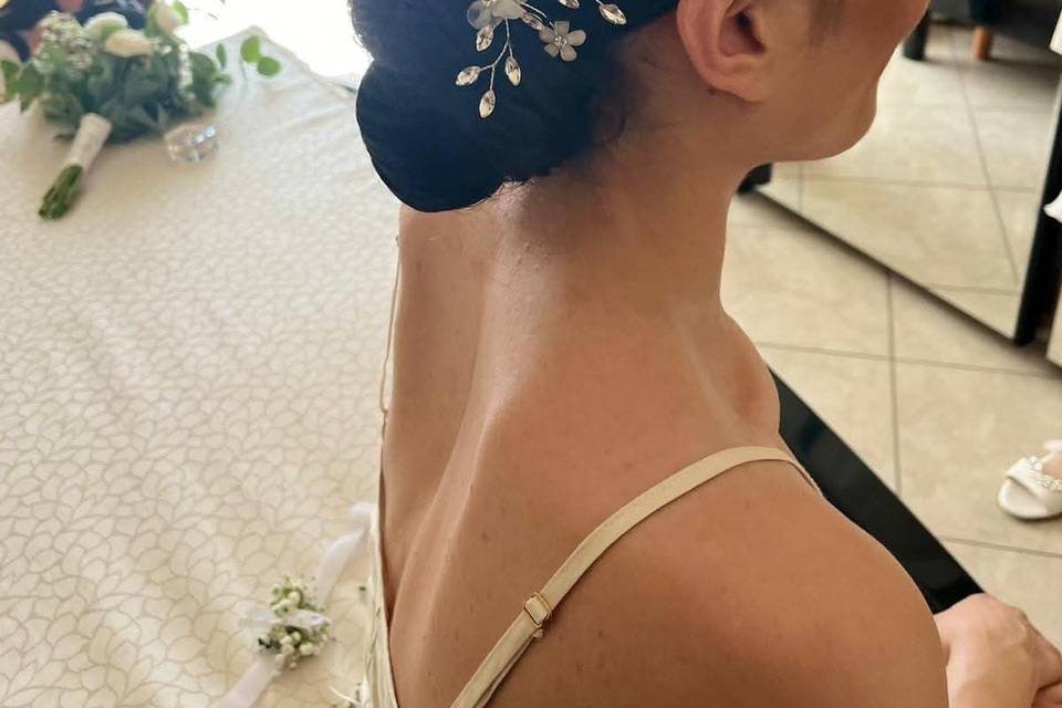 Chignon decorato