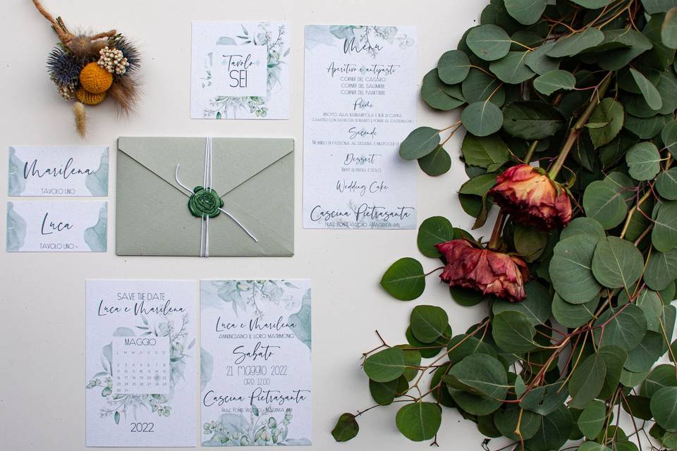 Coordinato grafico - Greenery