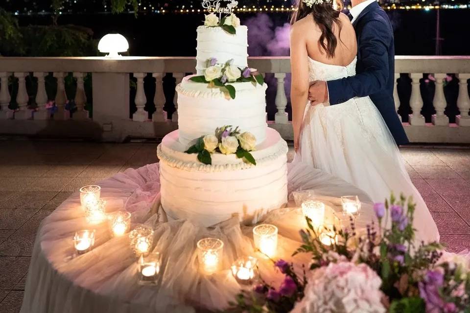 Torta con Fuochi d'artificio