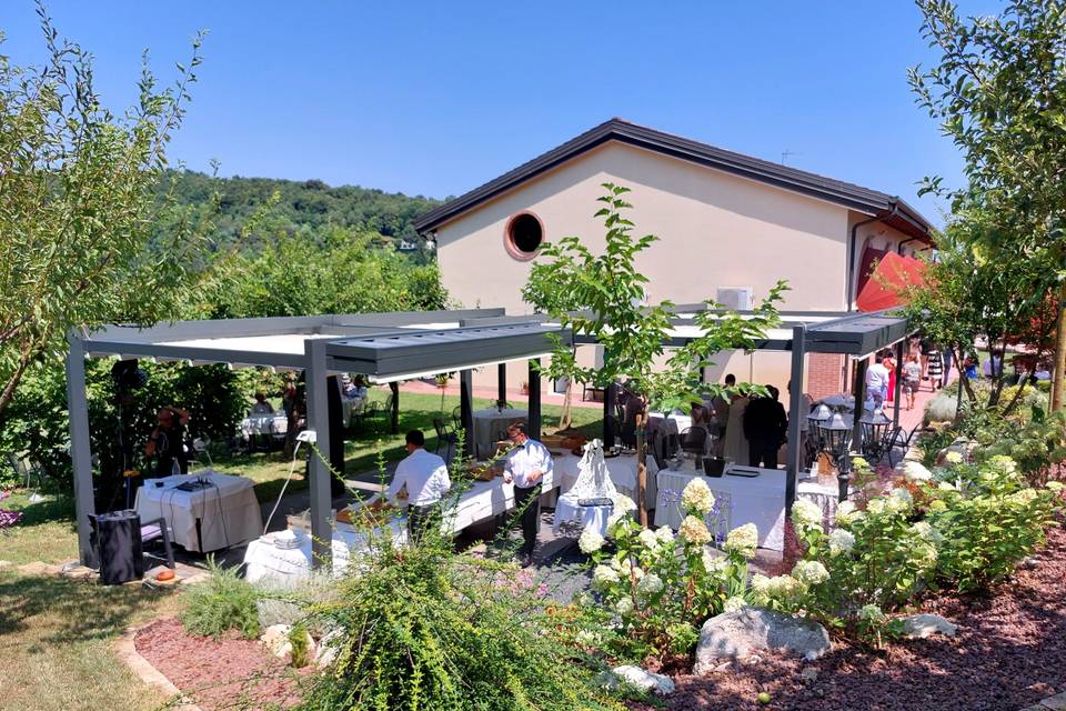 Pergola per buffet