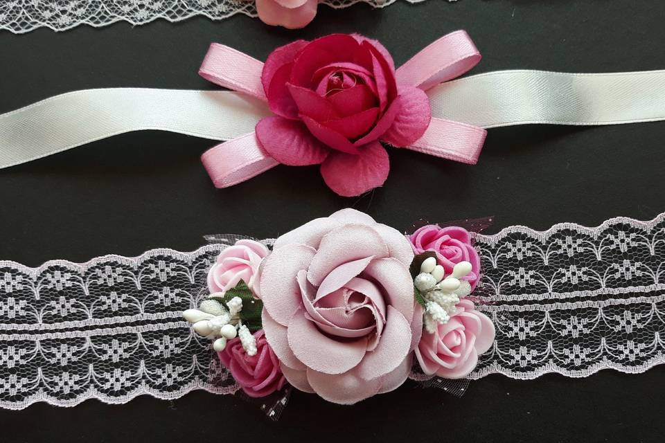 Corsage rosa e fucsia