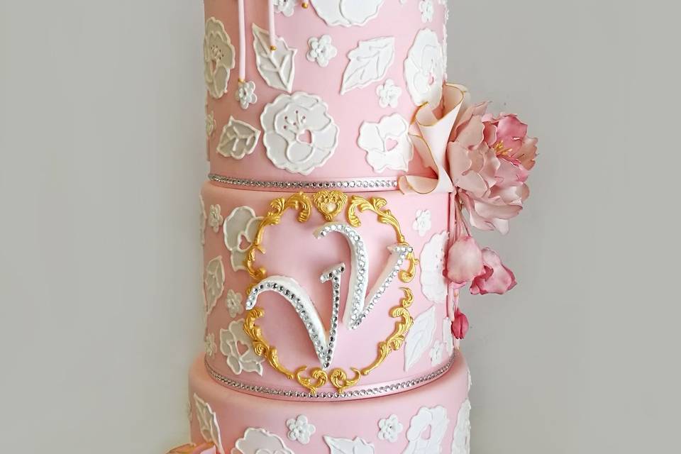 Rose Wedding Cake