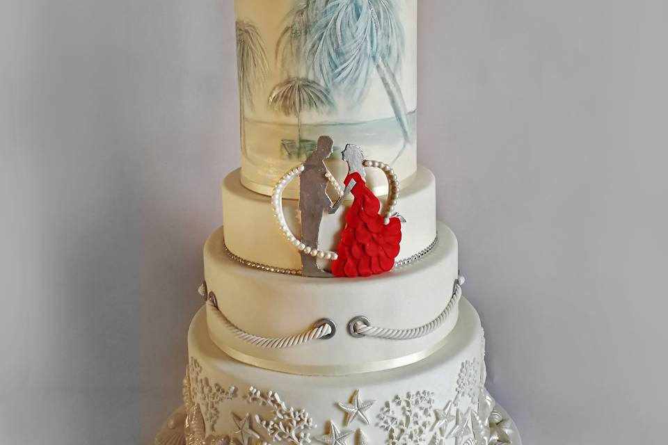 Christmas Wedding Cake