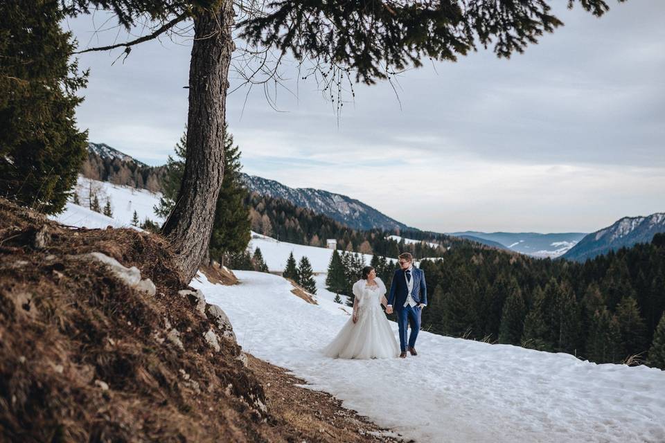 Matrimonio sulla neve
