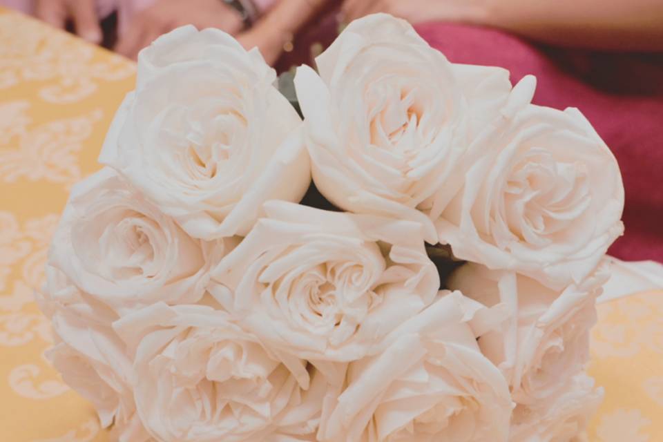 Bouquet rose bianche