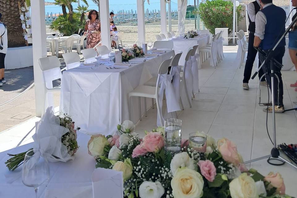 Allestinento matrimonio spiagg