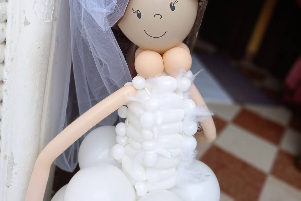 Sposa di palloncini