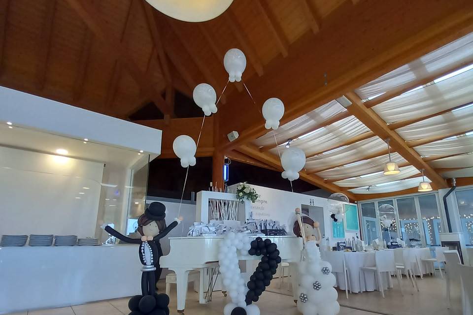 Decorazione tavolo bomboniere