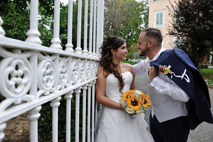 Vestizione della sposa a casa