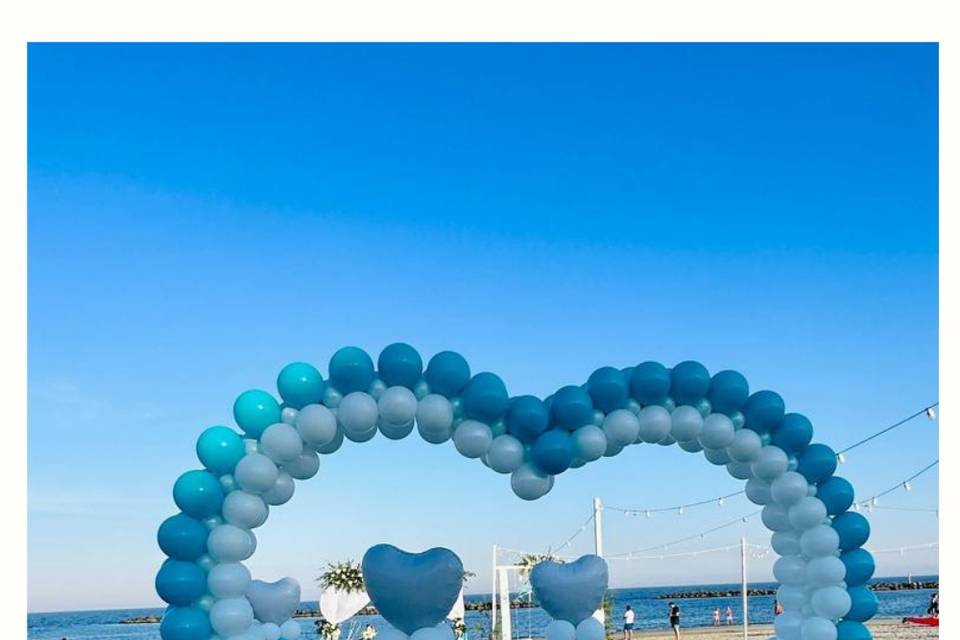 Arco per matrimonio sulla spia