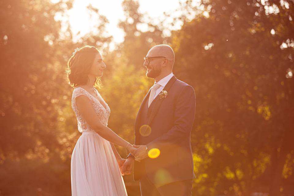 Matrimonio giochi di luce