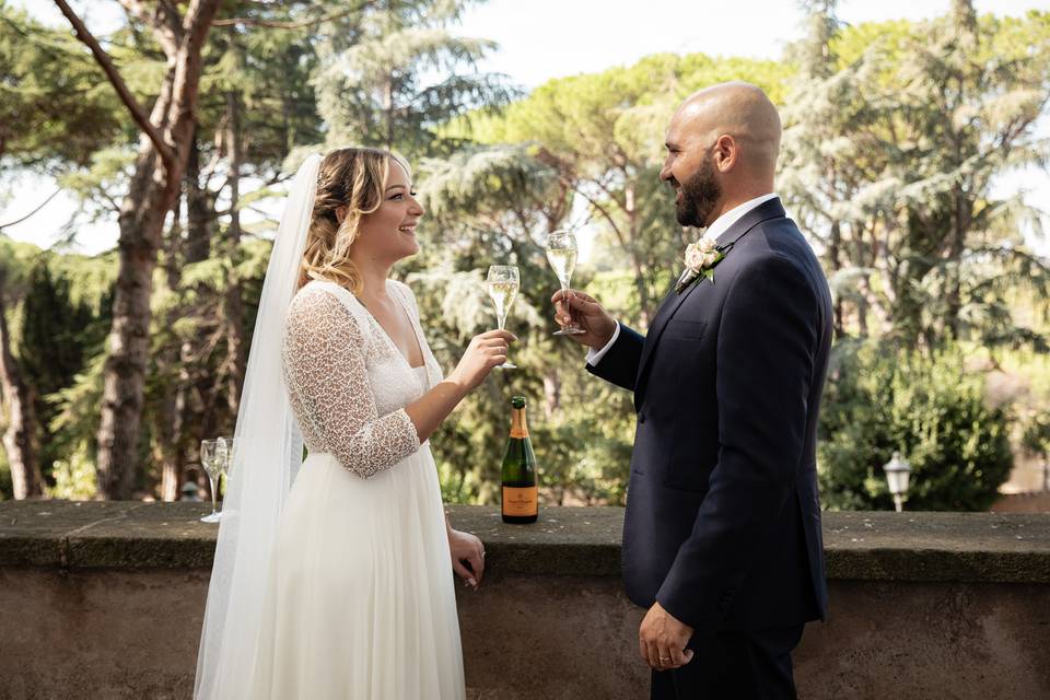 Un brindisi al Gianicolo